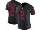Women Nike San Francisco 49ers #2 Brian Hoyer Vapor Untouchable Limited Black NFL Jersey