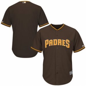 Men\'s San Diego Padres Majestic Blank Brown Alternate Cool Base Jersey