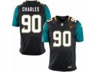 Mens Nike Jacksonville Jaguars #90 Stefan Charles Elite Black Alternate NFL Jersey