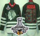 nhl jerseys chicago blackhawks #81 hossa black ice[2013 Stanley cup champions]