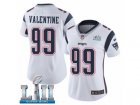 Women Nike New England Patriots #99 Vincent Valentine White Vapor Untouchable Limited Player Super Bowl LII NFL Jersey