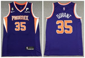 Suns #35 Kevin Durant Purple Nike Swingman Jersey