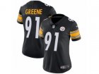 Women Nike Pittsburgh Steelers #91 Kevin Greene Vapor Untouchable Limited Black Team Color NFL Jersey