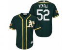 Mens Oakland Athletics #52 Joey Wendle 2017 Spring Training Cool Base Stitched MLB Jersey