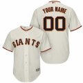 Womens Majestic San Francisco Giants Customized Replica Cream Home Cool Base MLB Jersey