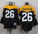 Mitchell And Ness 1967 Pittsburgh Steelers #26 Rod Woodson Black Yelllow Throwback Men Stitched NFL Jersey