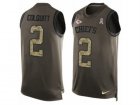 Nike Kansas City Chiefs #2 Dustin Colquitt Limited Green Salute to Service Tank Top NFL Jersey