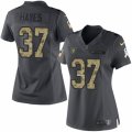 Women's Nike Oakland Raiders #37 Lester Hayes Limited Black 2016 Salute to Service NFL Jersey