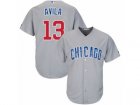 Youth Majestic Chicago Cubs #13 Alex Avila Authentic Grey Road Cool Base MLB Jersey