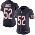 Women's Nike Chicago Bears #52 Christian Jones Limited Navy Blue Rush NFL Jersey