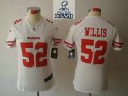 2013 Super Bowl XLVII Women NEW NFL san francisco 49ers #52 willis white(new limited)