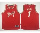 Youth nba chicago bulls #1 rose red[2015 Christmas edition]