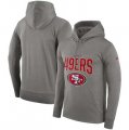 San Francisco 49ers Nike Sideline Property of Performance Pullover Hoodie Gray