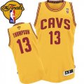 Men's Adidas Cleveland Cavaliers #13 Tristan Thompson Authentic Gold Alternate 2016 The Finals Patch NBA Jersey