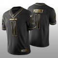 Mens Chicago Bears #11 Darnell Mooney Black Jersey Golden Edition