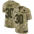 Mens Nike Carolina Panthers #30 Stephen Curry Limited Camo 2018 Salute to Service NFL Jersey