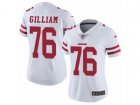 Women Nike San Francisco 49ers #76 Garry Gilliam Vapor Untouchable Limited White NFL Jersey
