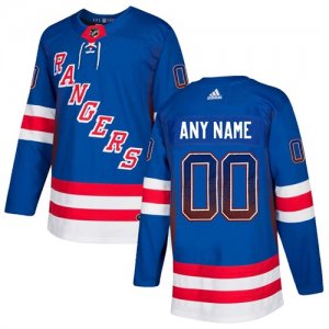 New York Rangers Blue Men\'s Customized Drift Fashion Adidas Jersey