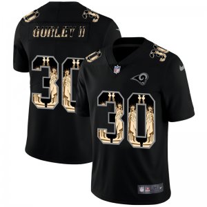 Nike Rams #30 Todd Gurley II Black Statue Of Liberty Limited Jersey