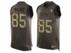 Mens Nike New York Jets #85 Wesley Walker Limited Green Salute to Service Tank Top NFL Jersey