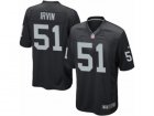 Mens Nike Oakland Raiders #51 Bruce Irvin Game Black Team Color NFL Jersey