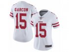 Women Nike San Francisco 49ers #15 Pierre Garcon Vapor Untouchable Limited White NFL Jersey