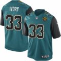Mens Nike Jacksonville Jaguars #33 Chris Ivory Limited Teal Green Team Color NFL Jersey