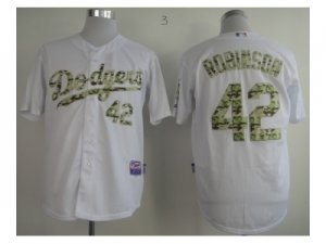 mlb jerseys los angeles dodgers #42 robinson white[number camo]