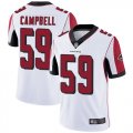 Falcons #59 De'Vondre Campbell White Mens Stitched Football Vapor