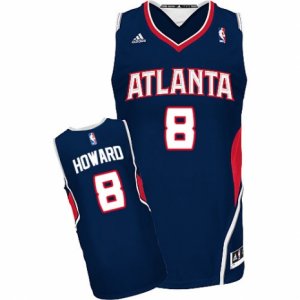 Mens Adidas Atlanta Hawks #8 Dwight Howard Swingman Navy Blue Road NBA Jersey