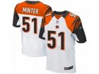 Mens Nike Cincinnati Bengals #51 Kevin Minter Elite White NFL Jersey
