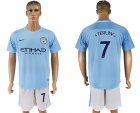 2017-18 Manchester City 7 STERLING Home Soccer Jersey