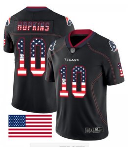 Nike Texans #10 DeAndre Hopkins Black USA Flash Fashion Limited Jersey