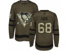 Adidas Pittsburgh Penguins #68 Jaromir Jagr Green Salute to Service Stitched NHL Jersey