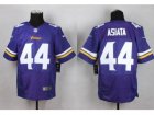 Nike Minnesota Vikings #44 Matt Asiata Purple Team Color Men Stitched jerseys(Elite)