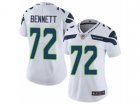 Women Nike Seattle Seahawks #72 Michael Bennett Vapor Untouchable Limited White NFL Jersey