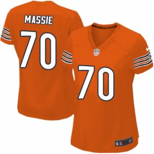 Womens Nike Chicago Bears #70 Bobby Massie Limited Orange Alternate NFL Jersey