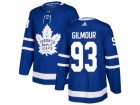 Men Adidas Toronto Maple Leafs #93 Doug Gilmour Blue Home Authentic Stitched NHL Jersey