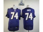 2013 Super Bowl XLVII Nike NFL Baltimore Ravens #74 oher purple jerseys(Elite)