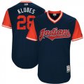 Indians #28 Corey Kluber Klubes Majestic Navy 2017 Players Weekend Jersey