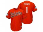 Mens Baltimore Orioles #1 Michael Bourn 2017 Spring Training Cool Base Stitched MLB Jersey