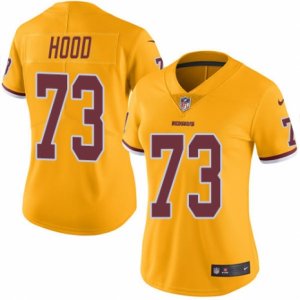 Women\'s Nike Washington Redskins #73 Ziggy Hood Limited Gold Rush NFL Jersey