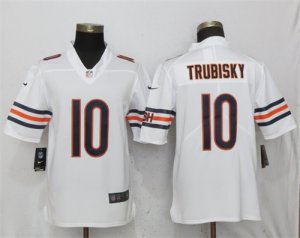Nike Bears #10 Mitchell Trubisky White Vapor Untouchable Limited Jersey