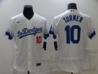 Dodgers #10 Justin Turner White 2021 City Connect Flexbase Jersey
