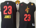 NBA Cleveland Cavaliers #23 LeBron James Black New Fashion The Finals Patch Stitched Jerseys