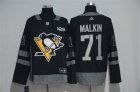 Penguins #71 Evgeni Malkin Black 1917-2017 100th Anniversary Adidas Jersey