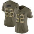 Womens Nike Chicago Bears #52 Khalil Mack Limited Olive Camo 2017 Salute to Service NFL Jersey