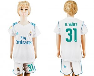 2017-18 Real Madrid 31 R.YANEZ Home Youth Soccer Jersey
