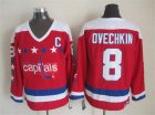 NHL Washington Capitals #8 alex Ovechkin Throwback red jerseys