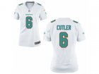 Women Nike Miami Dolphins #6 Jay Cutler Game White NFL Jersey